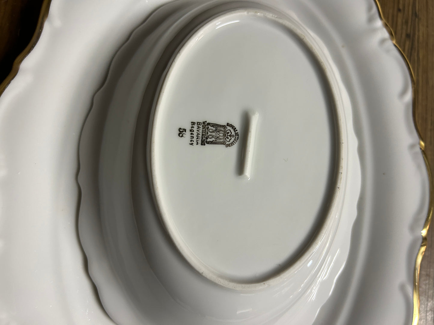 ‘Regency Gold’ Royal Heidelberg Winterling Bavaria serving platter and bowl