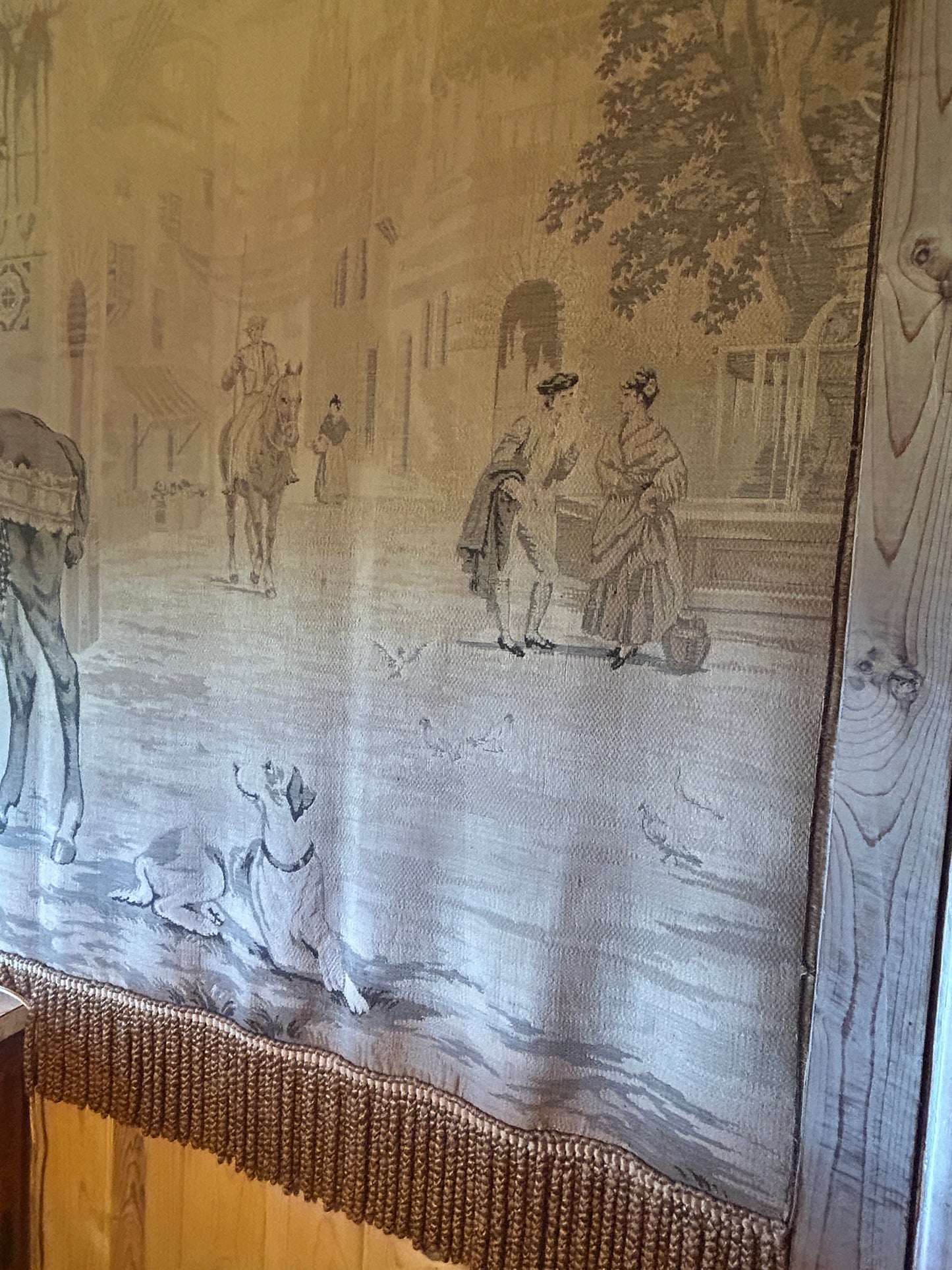 Large tapestry, approx 1930s, Spanish scene, 6ftx5ft