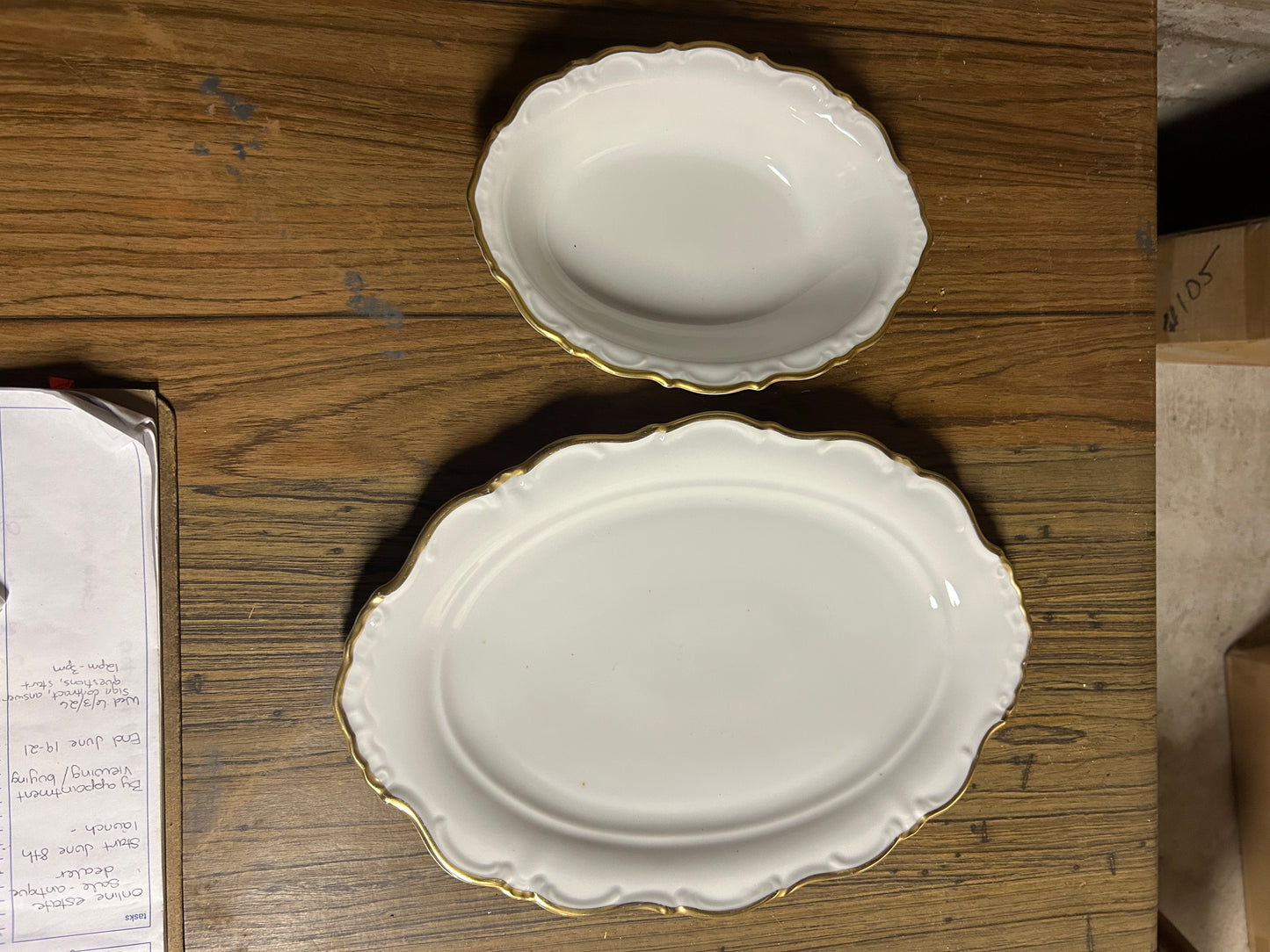 ‘Regency Gold’ Royal Heidelberg Winterling Bavaria serving platter and bowl