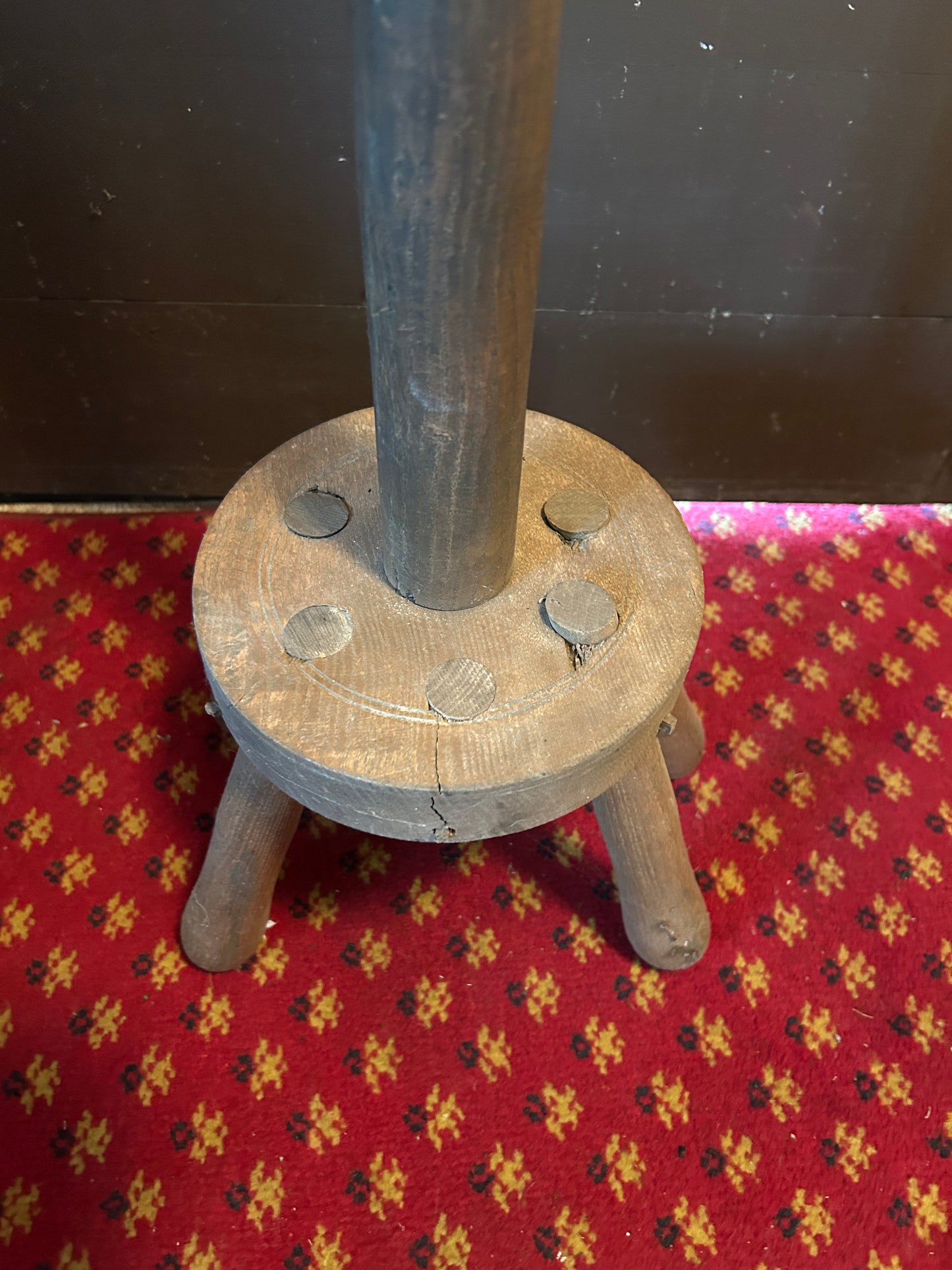 Wooden clothes washing manual agitator