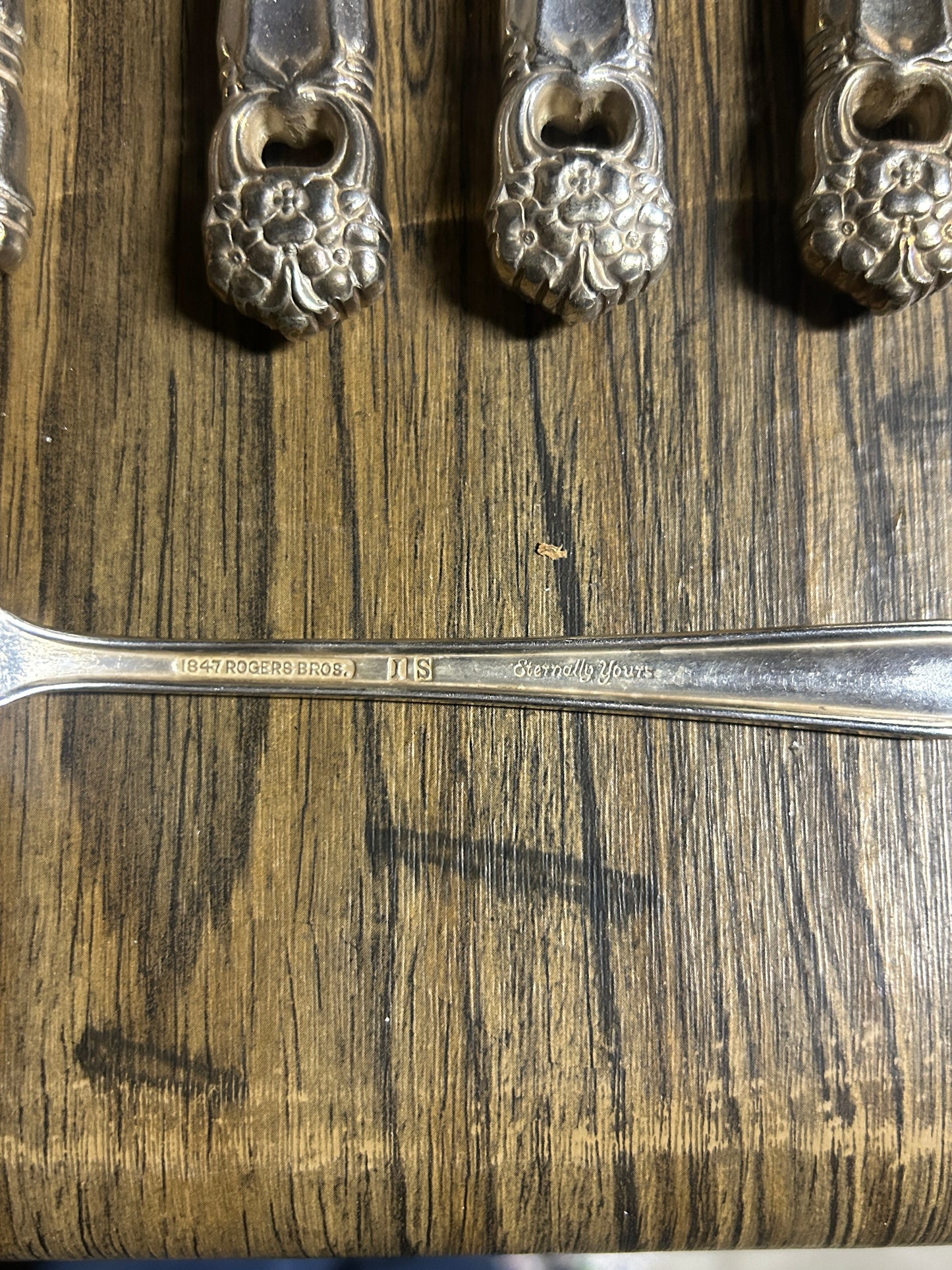 ‘Eternally Yours’ by 1847 Rogers Bros silverplate flatware, 49 pcs