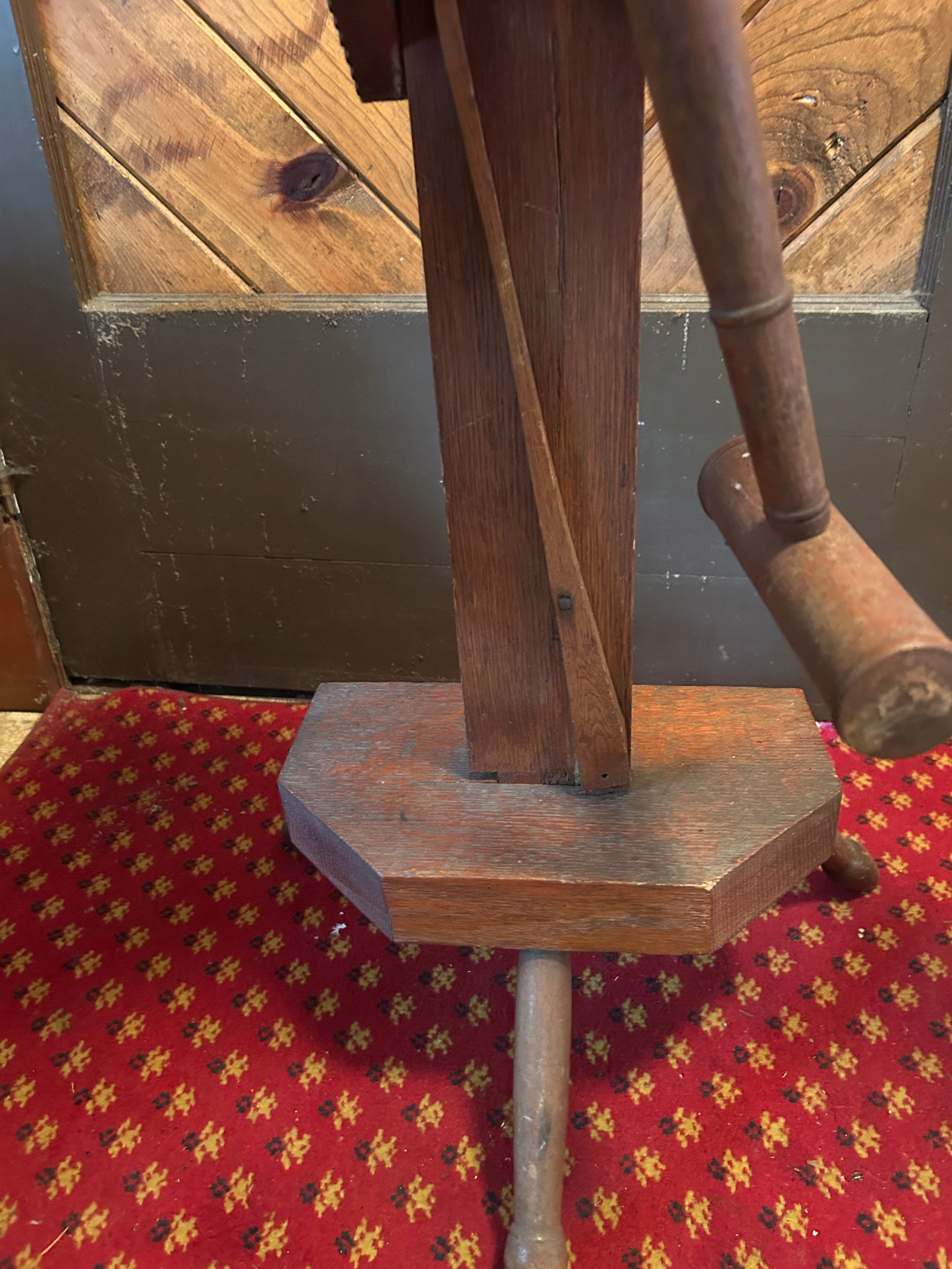 Old wooden yarn winder