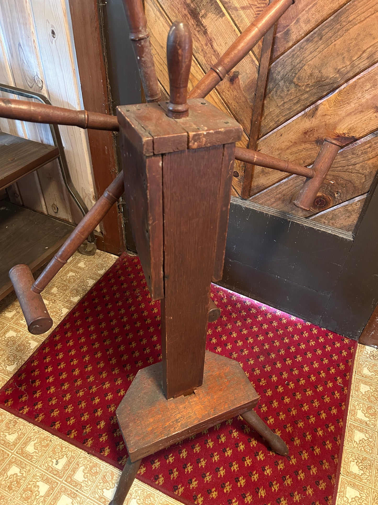 Old wooden yarn winder